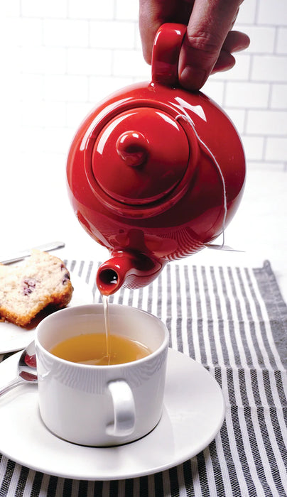 Stoneware Teapot Red
