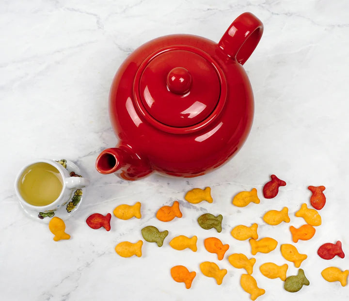 Stoneware Teapot Red