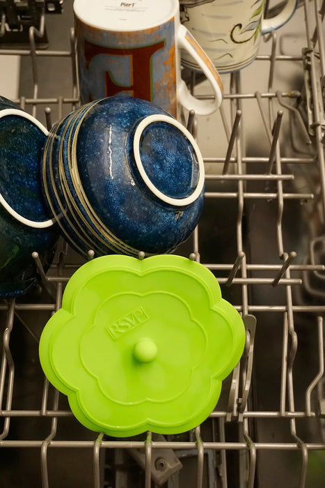 Silicone Drain Stopper Green Flower