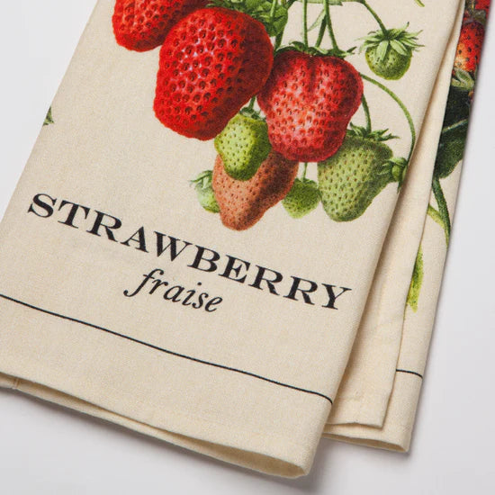 Vintage Strawberry Dishtowel
