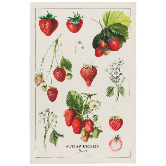 Vintage Strawberry Dishtowel