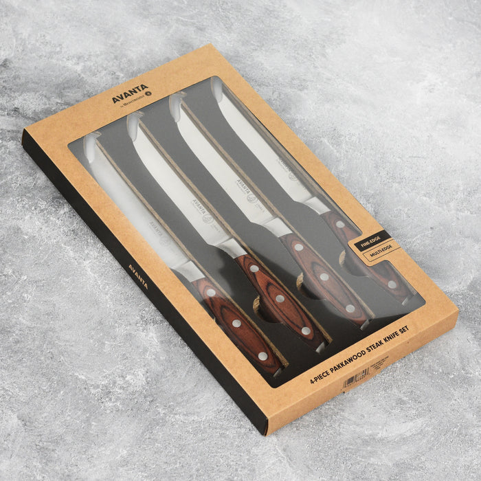 Avanta Pakkawood Steak Knife Set