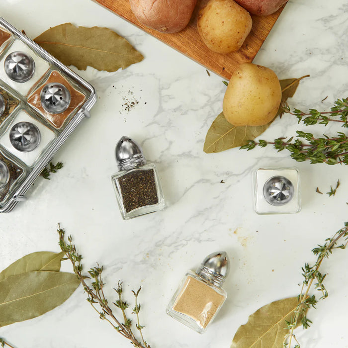 Mini Glass Salt Shakers