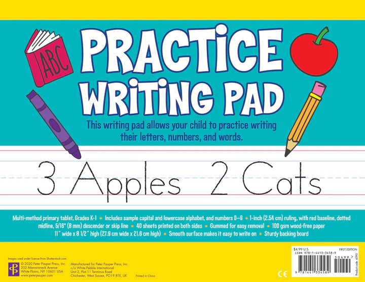 Practice Writing Pad