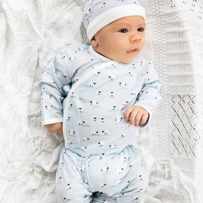 Baa Baa Baby Blue Kimono Set 0-3mos