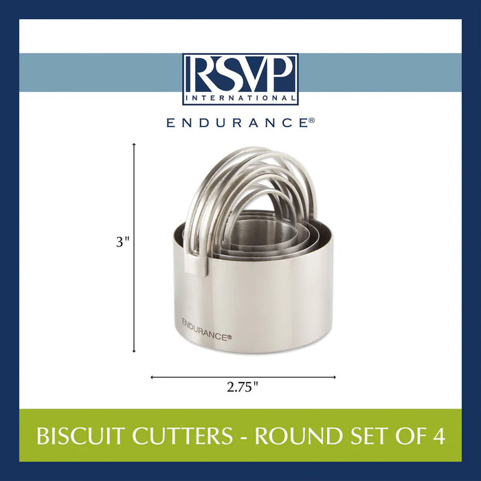 Round Biscuit Cutters (set of 4)