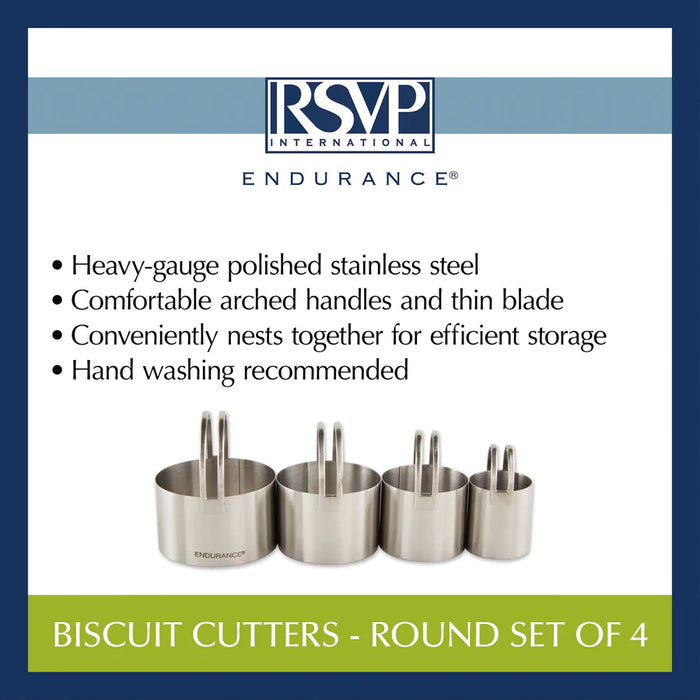 Round Biscuit Cutters (set of 4)