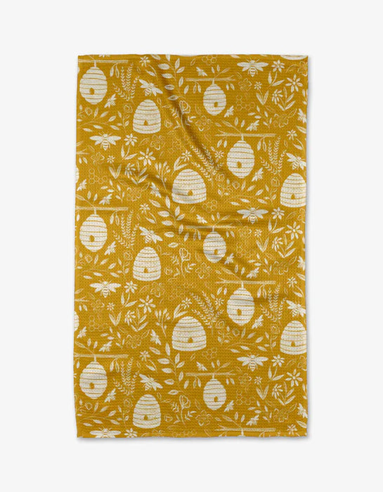 Enchanted Hive Geometry Tea Towel
