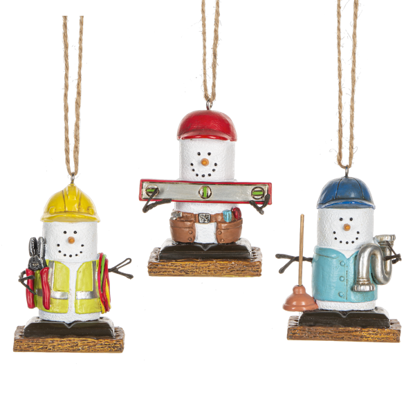 Smores Contractor Ornament