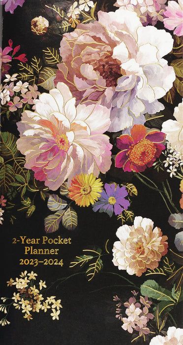 Midnight Floral Year Pocket Planner