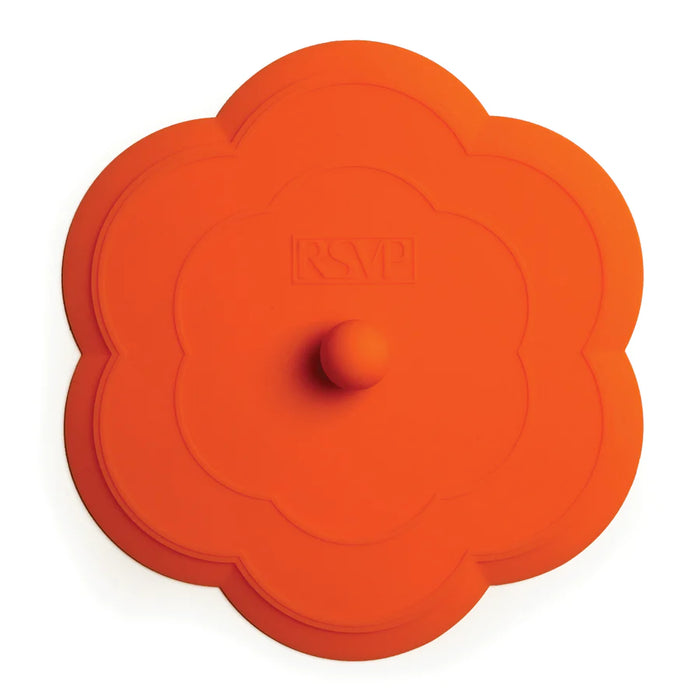 Silicone Drain Stopper Orange Flower