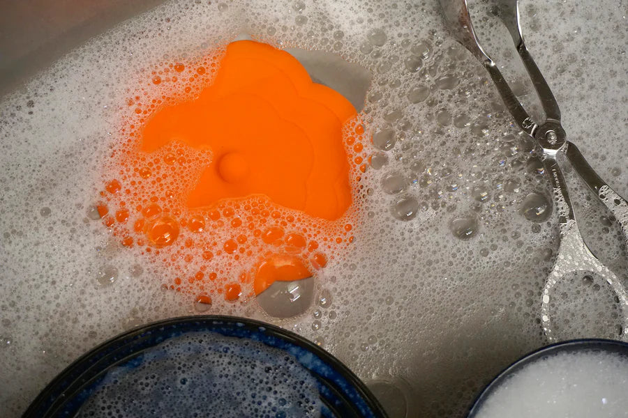 Silicone Drain Stopper Orange Flower