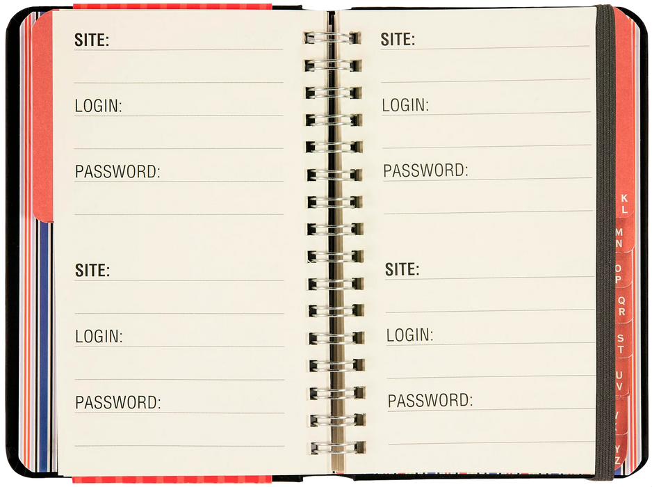 Internet Log Book Large Print