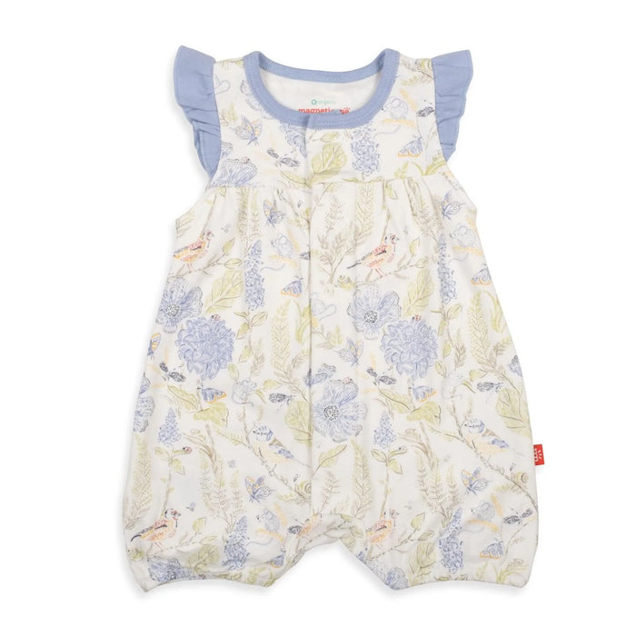 Blue Blossom Ruffle Romper 18-24m