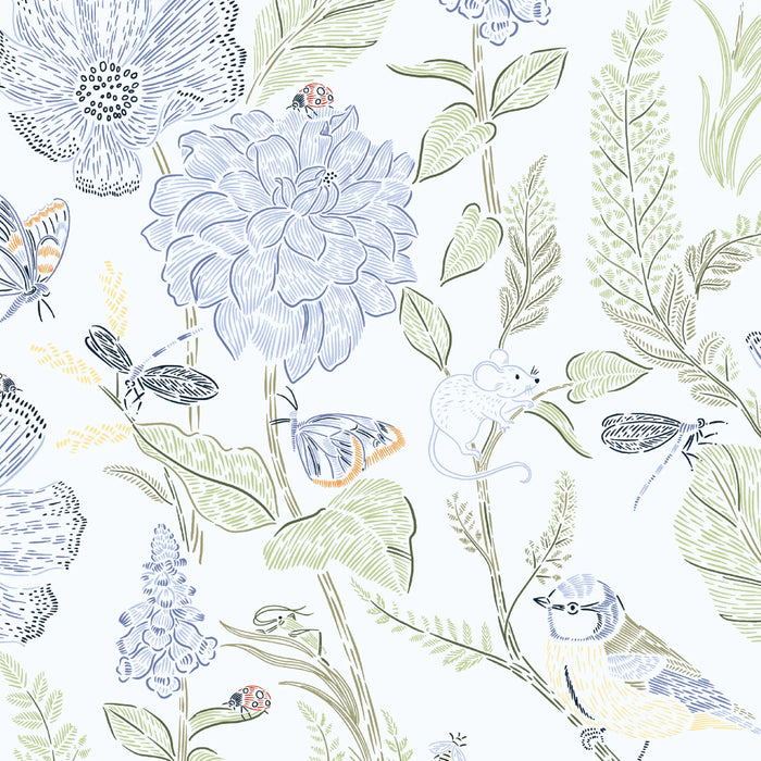 Blue Blossom Ruffle Romper 18-24m