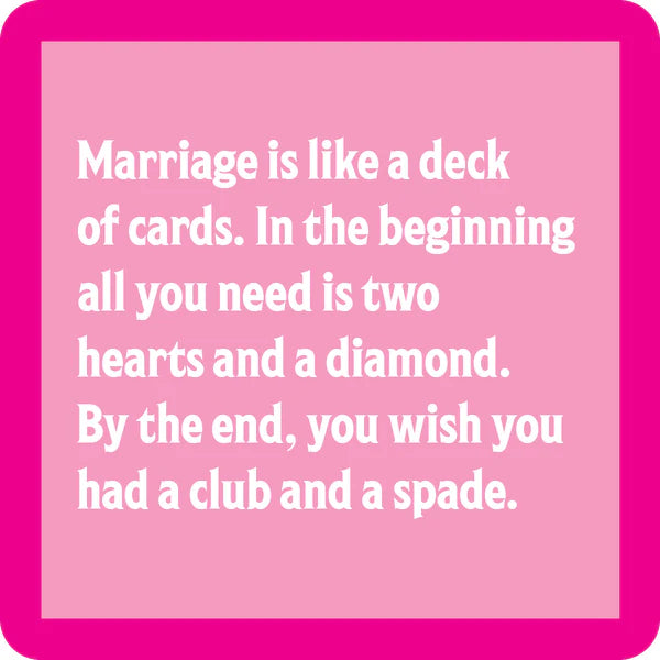Marriage Deck Coaster