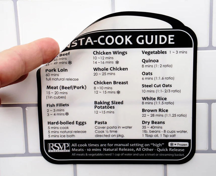 Insta-Cook Guide Label