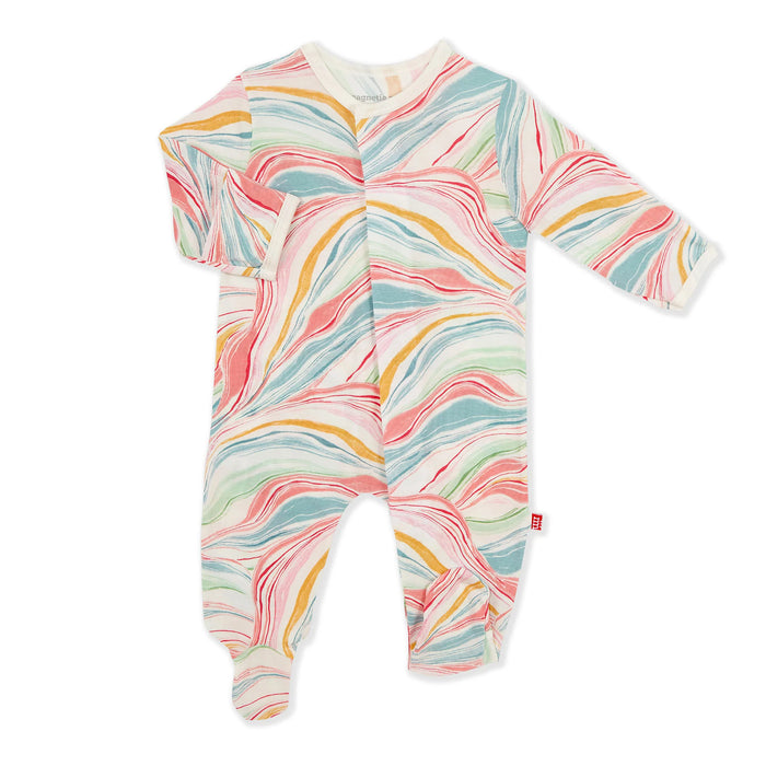 Twirls and Swirls Footie 6-9M