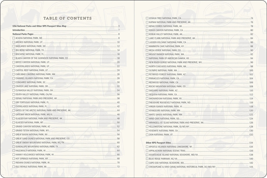 USA National Parks Journal