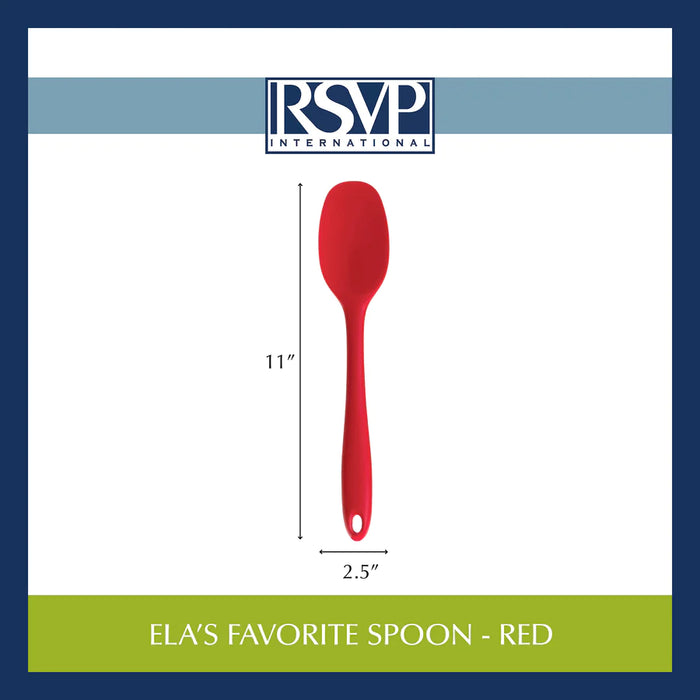 Red Silicone Spoon
