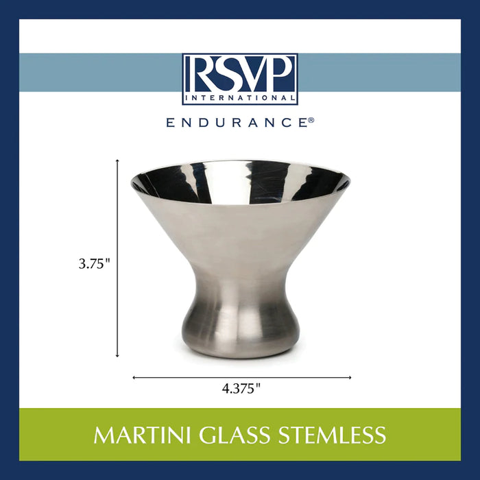 Stainless Steel Martini Glass