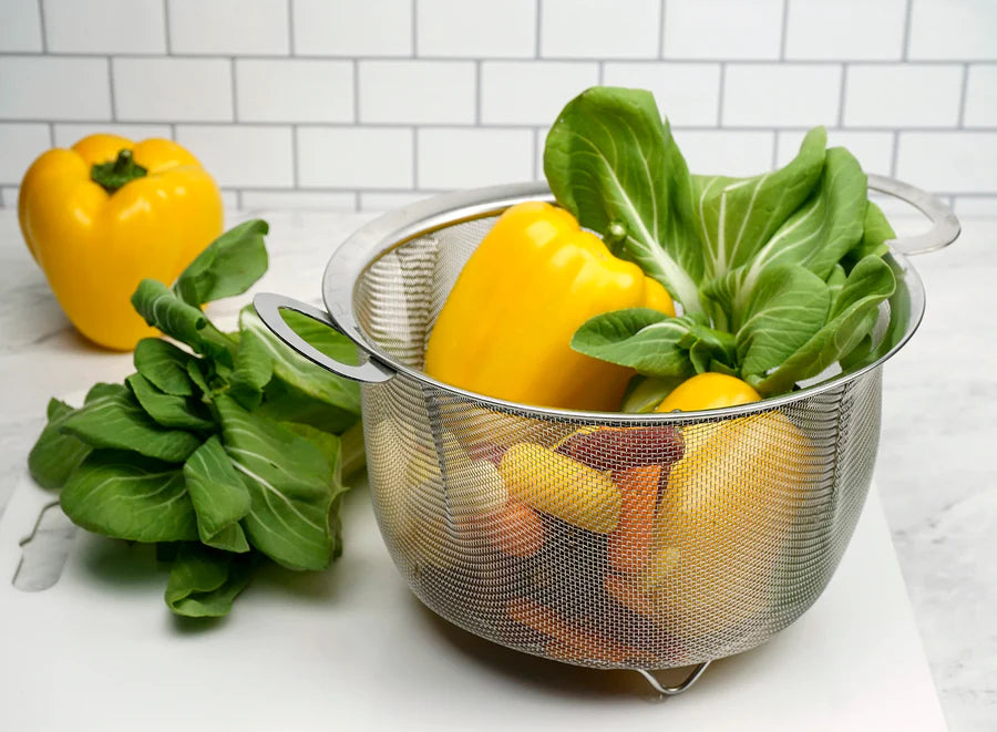 Wide Rim Mesh Basket