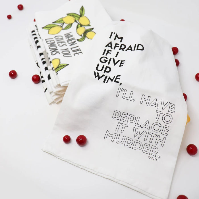 Wine Murder Towel
