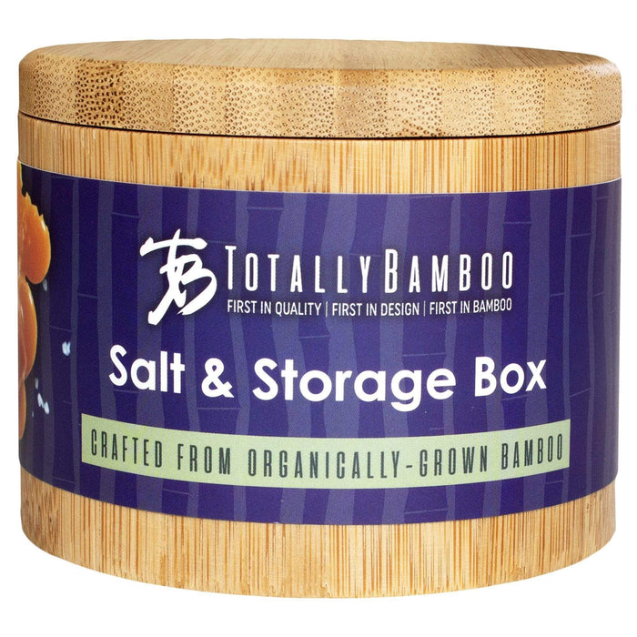 Bamboo Round Salt Box