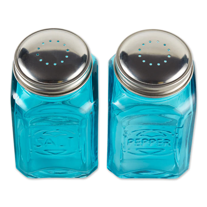 Retro Salt and Pepper Shakers Turquoise