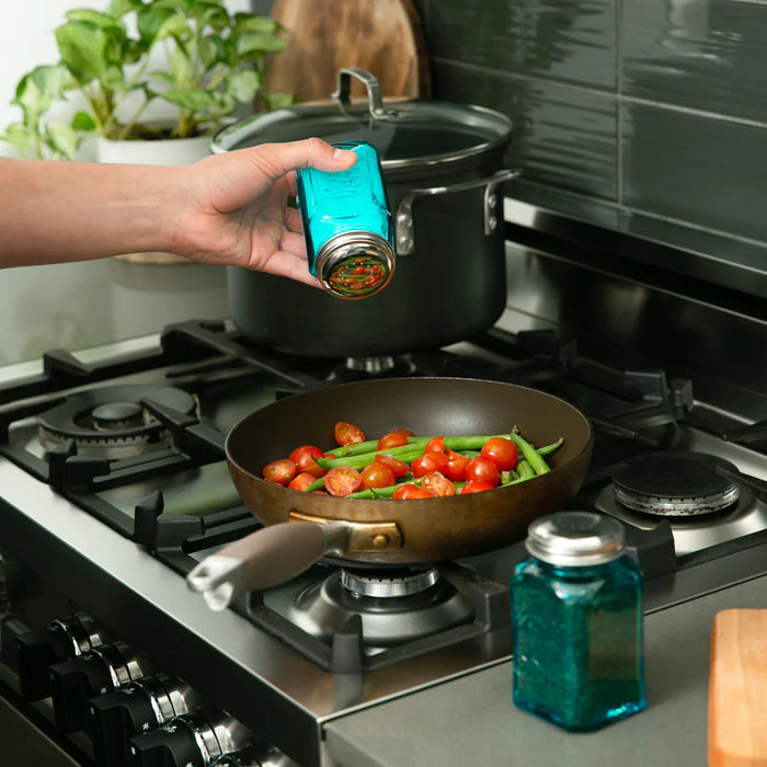 Retro Salt and Pepper Shakers Turquoise