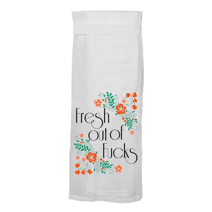 Fresh Out Of Fucks Dish Towel