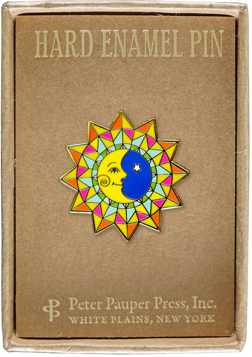 Sun and Moon Enamel Pin