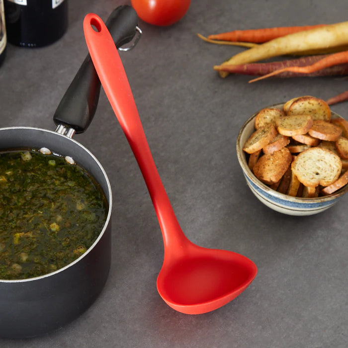 Red Silicone Ladle
