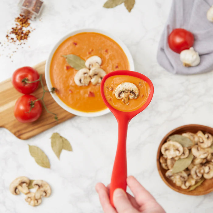 Red Silicone Ladle