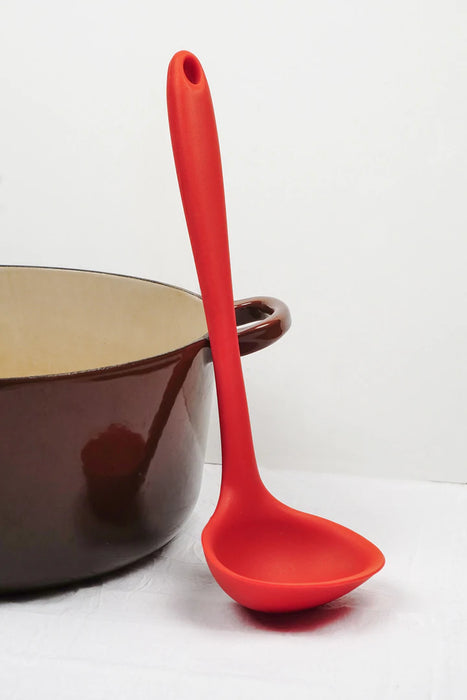 Red Silicone Ladle