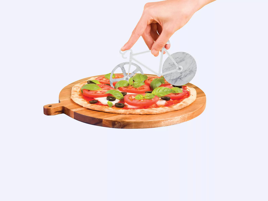 The Fixie White Marble Pizza Wheel