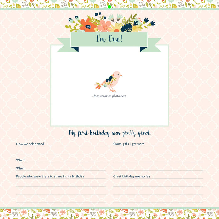 First Year Calendar Birds