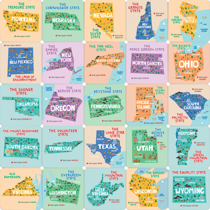 USA Memory Match Game