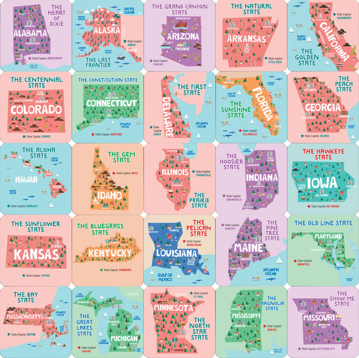 USA Memory Match Game