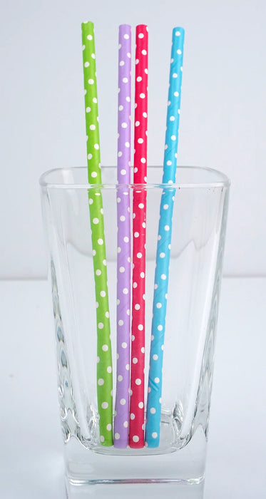 Paper Straws Dotted