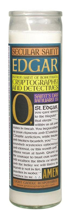 Secular Saint Candle Edgar Allan Poe