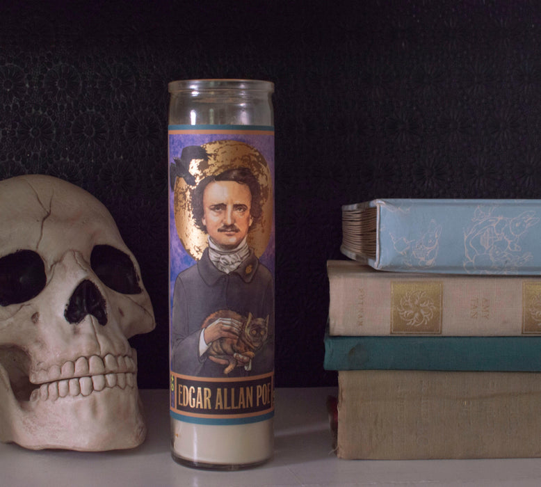 Secular Saint Candle Edgar Allan Poe