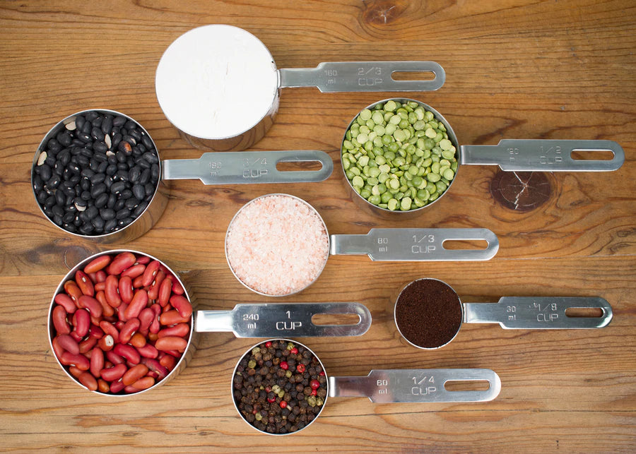 7pc. Stainless Measuring Cup Set