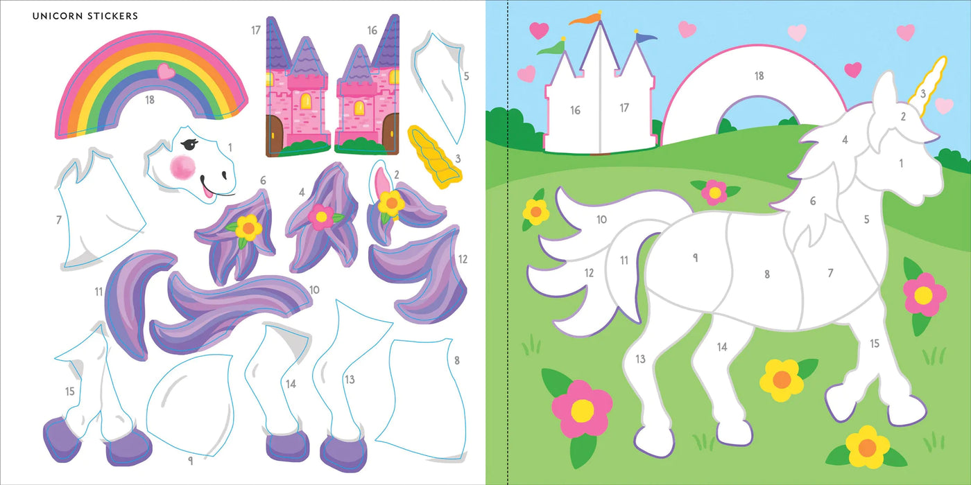 Color By Sticker Book Unicorns