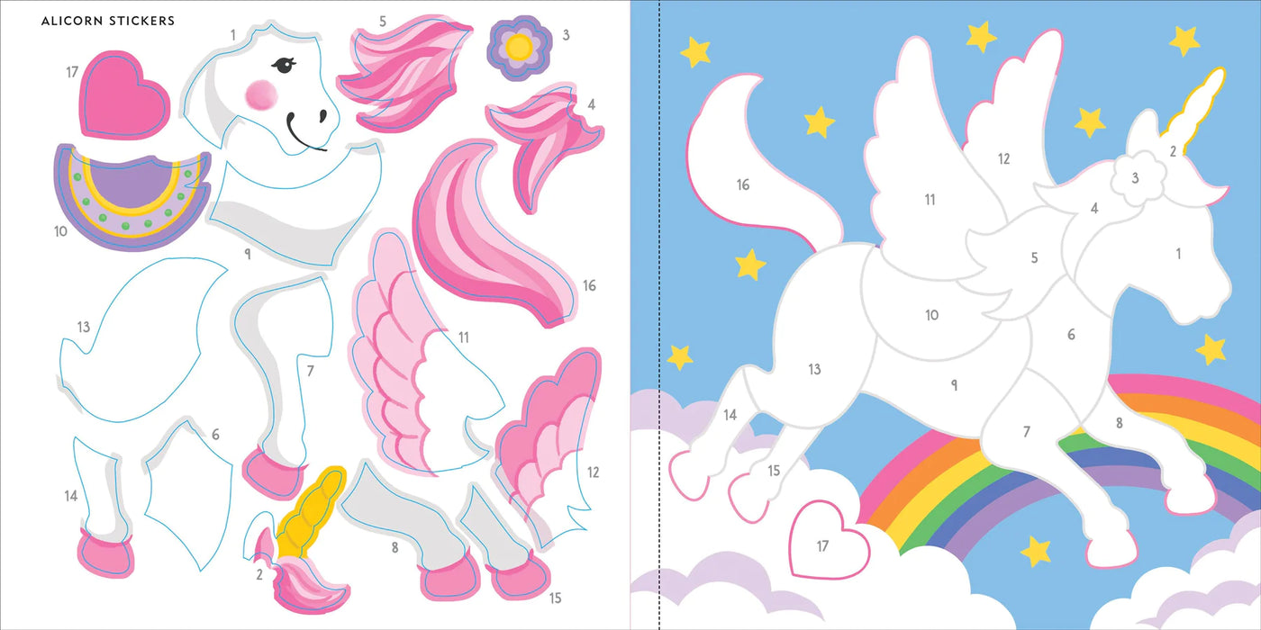 Color By Sticker Book Unicorns