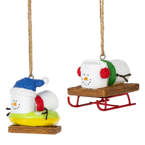 Smores Sledding & Tubing Ornament