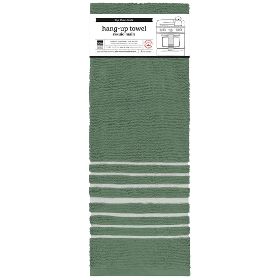 Hang Up Elm Green Towel