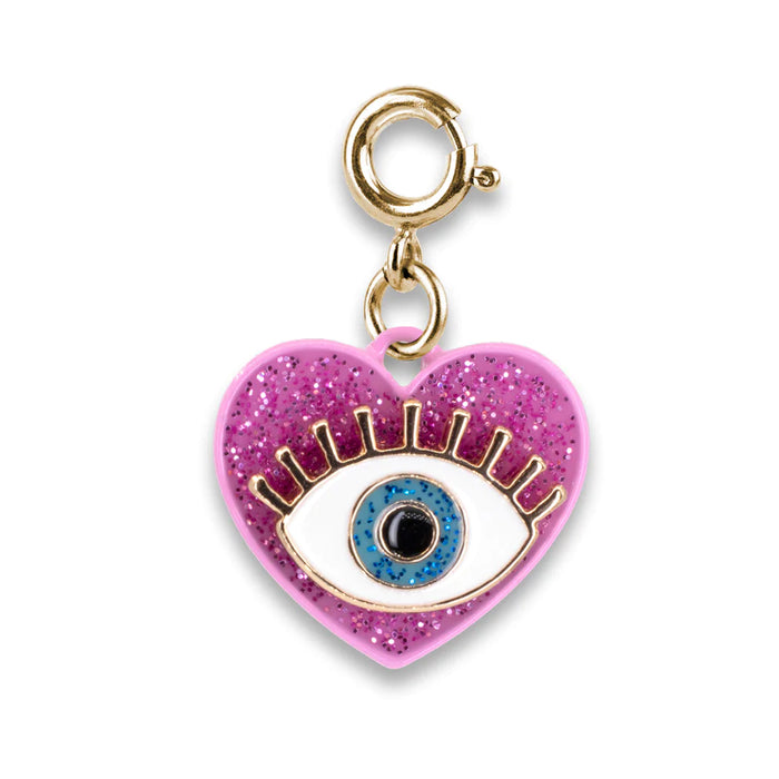 Gold Glitter Lucky Eye Charm