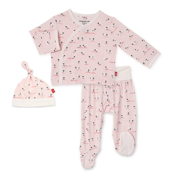 Baa Baa Baby pink Kimono Set 0-3 mos