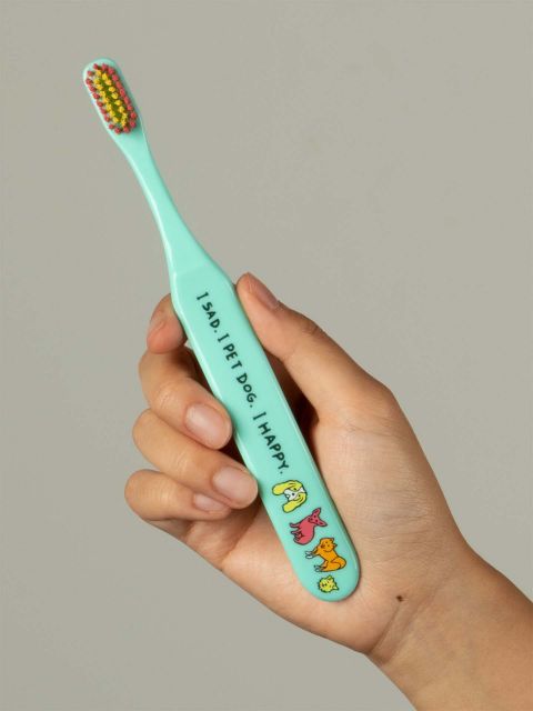 I Sad I Pet Dog I Happy Toothbrush